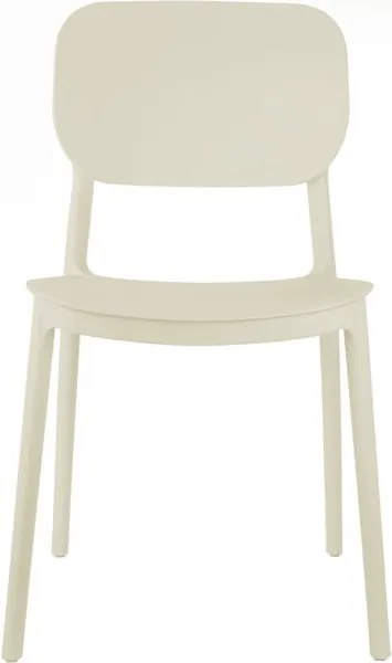 Krémszínű műanyag étkezőszék Cheer – Leitmotiv
