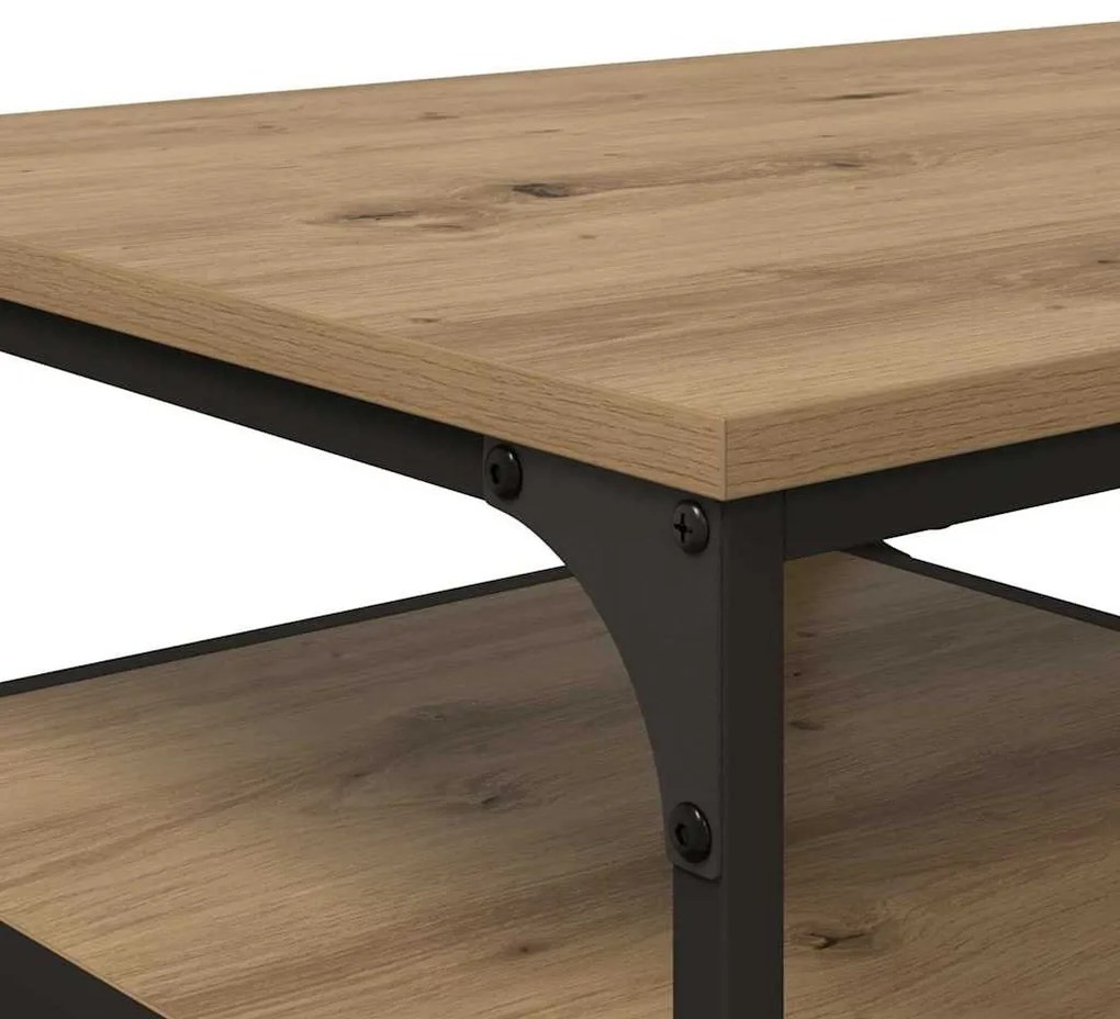 vidaXL Dohányzóasztal Artisan tölgy 90 x 49 x 40 cm Faanyag