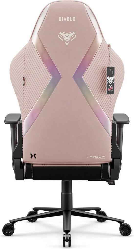 Rózsaszín szövet gamer szék X-Horn 2.0 Rainbow Pink, Normal