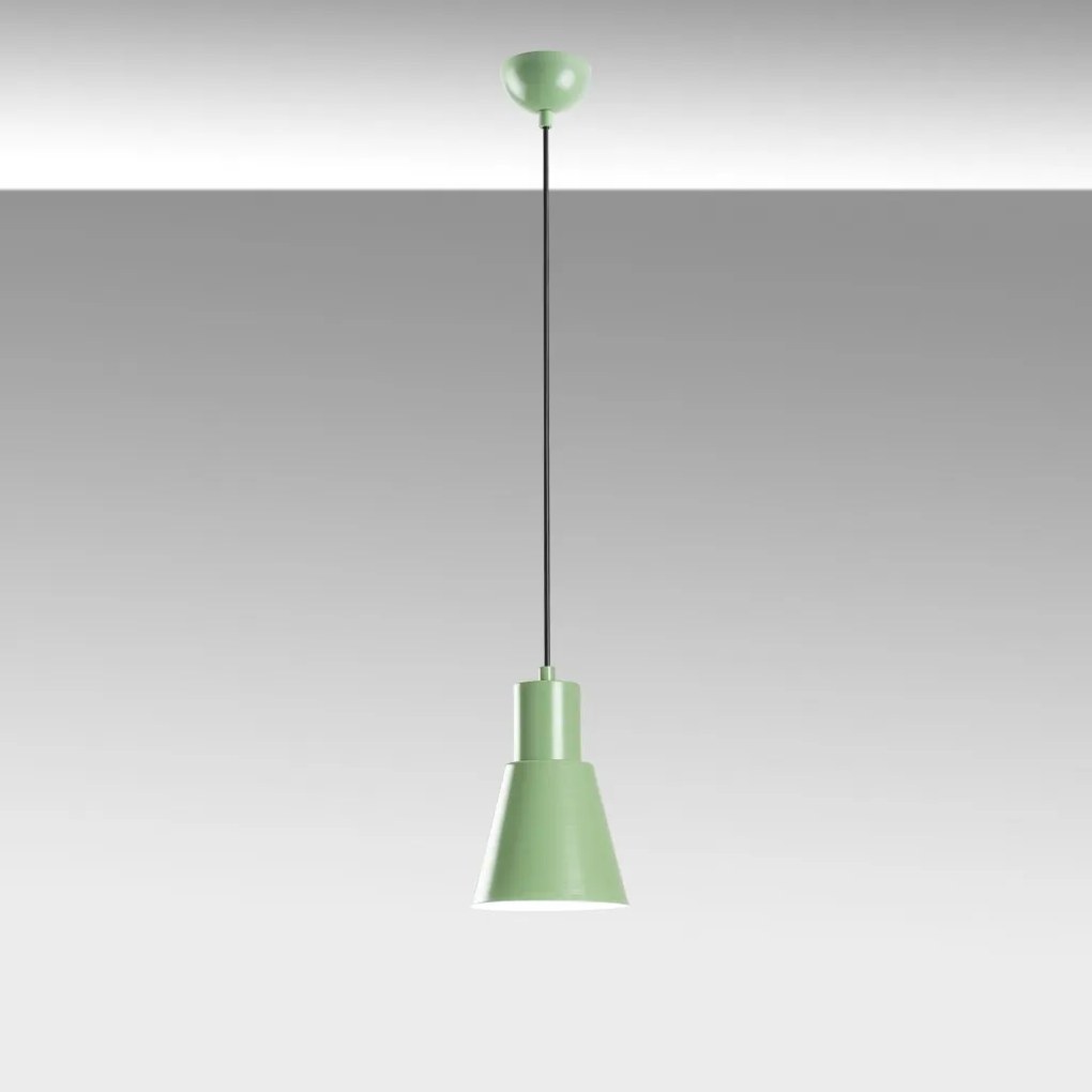 Konikkem Mint menta fém függőlámpa, Ø14 cm
