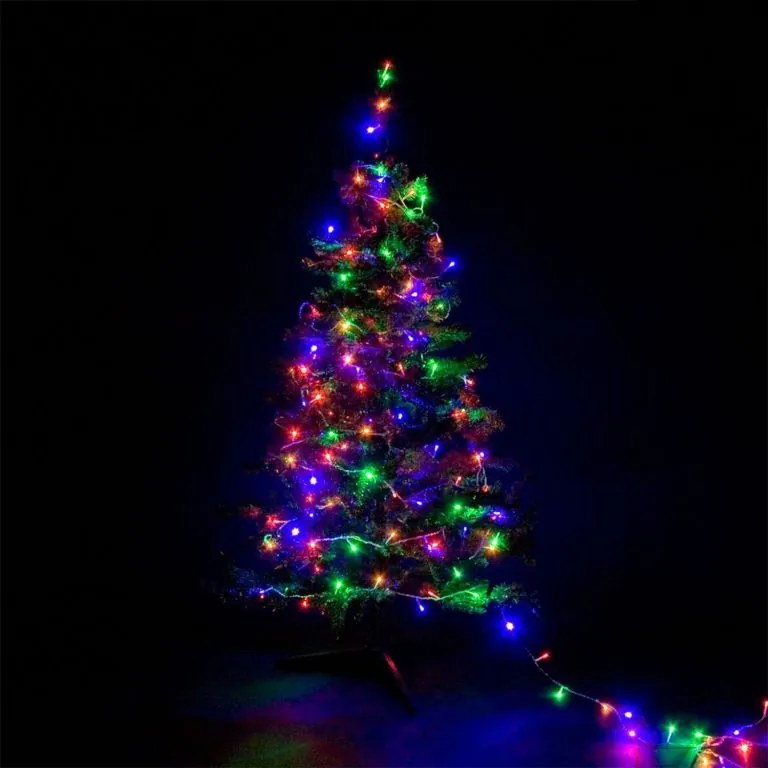 VOLTRONIC® Fényfüzér 10 m 100 LED színes vezérlő