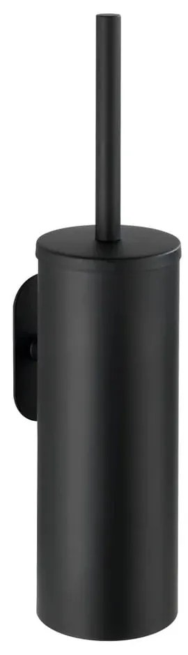 Matt fekete öntapadós rozsdamentes acél fürdőszobai kiegészítő szett Orea – Wenko