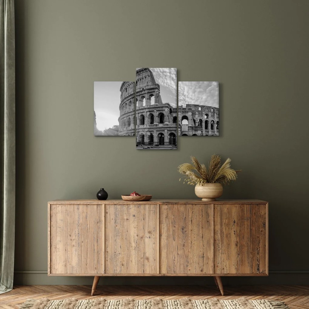 Kép - Colosseum Rómában, fekete-fehér (90x60 cm)