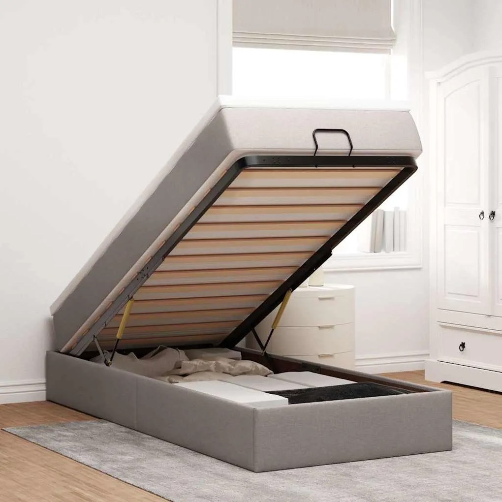 oszmán ágykeret matraccal tópszín 90x200cm szövet