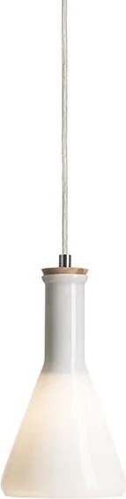 RENDL PULIRE CON závěsná opálové sklo/dřevo/chrom 230V LED E14 6W