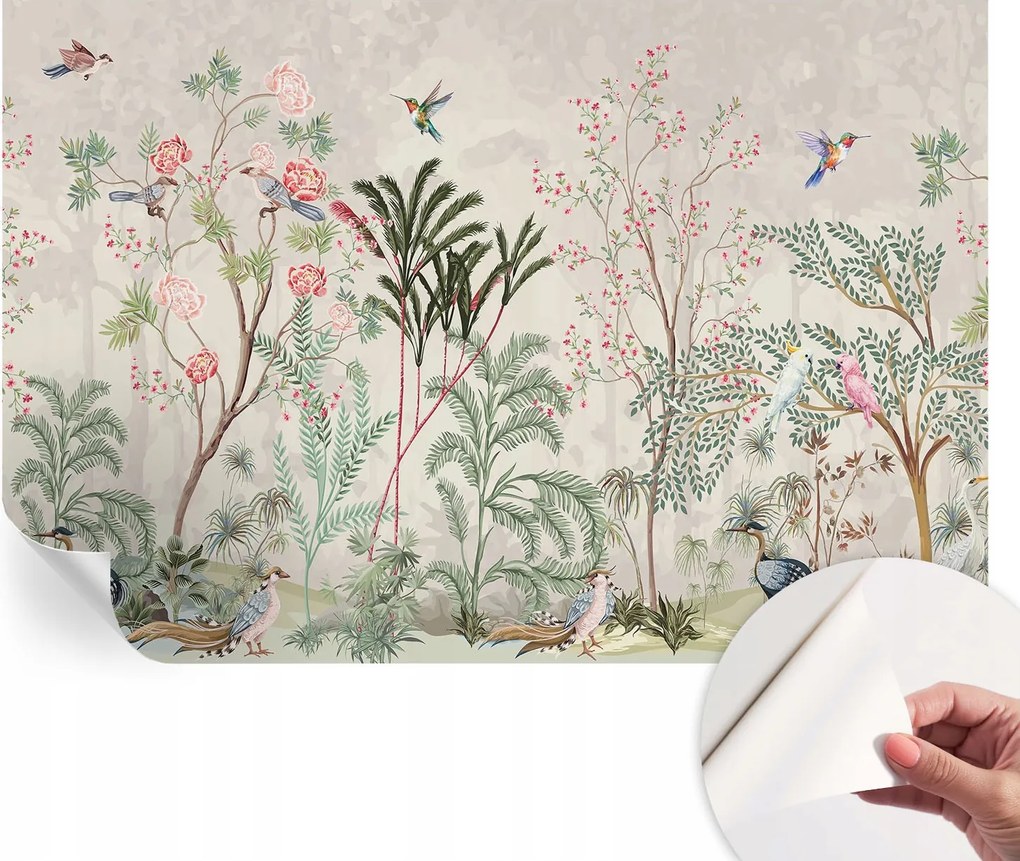 Dekoratív öntapadós fotótapéta irodába Trópusi oázis 104x70 cm