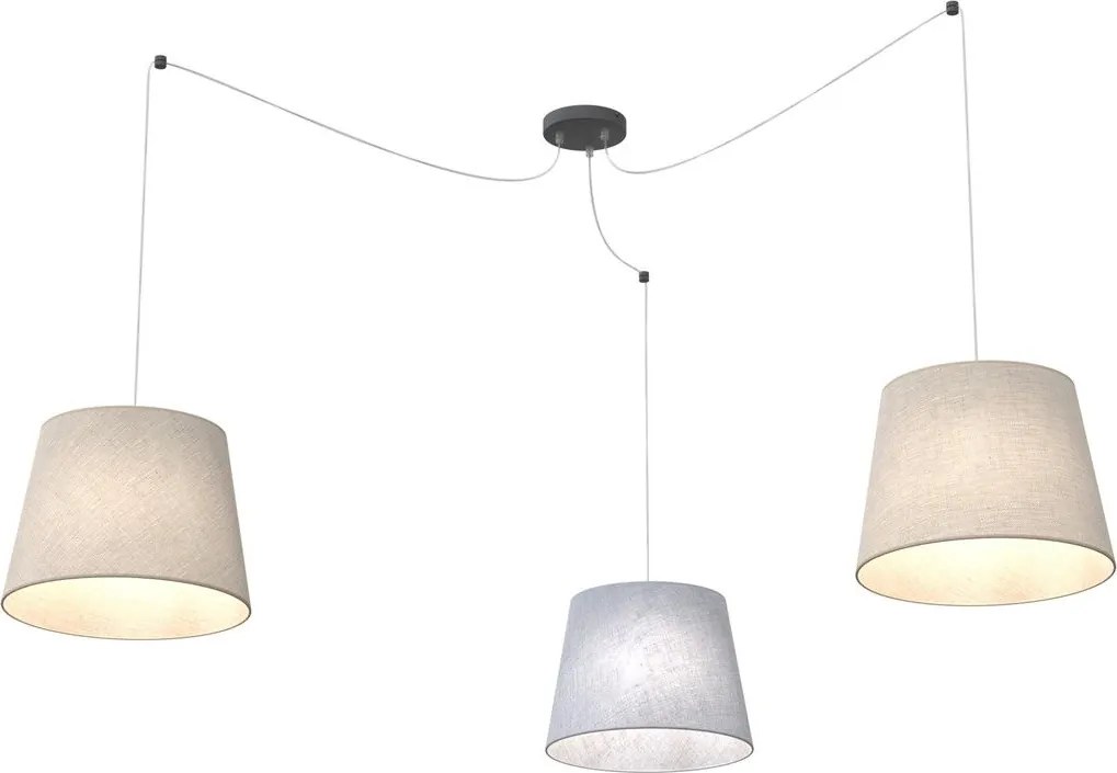 Emibig modern függeszték ascot bézs fekete szürke emi1425/3
