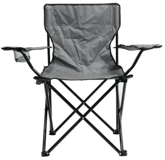 Összecsukható kempingszék szürke
