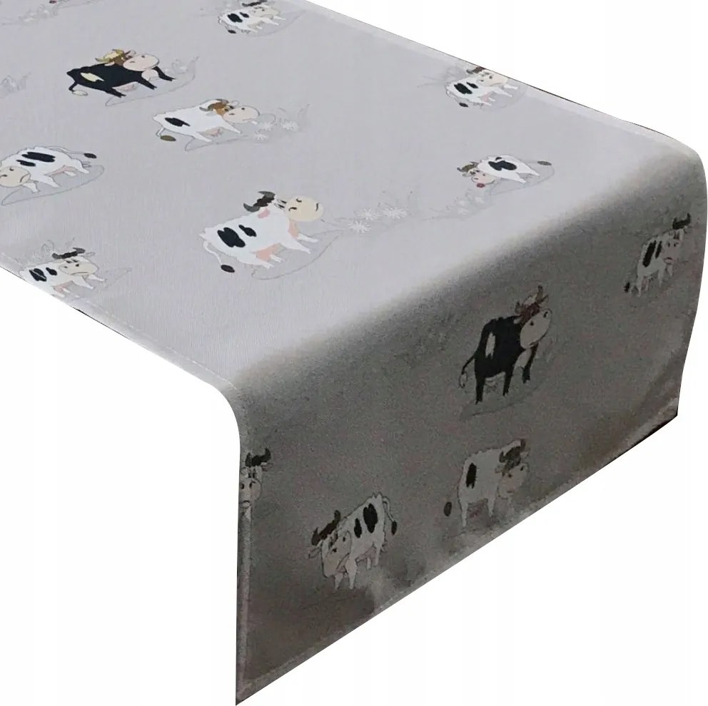 Asztali Futófelület 40x90 Szürke Dekoratív Gyerek