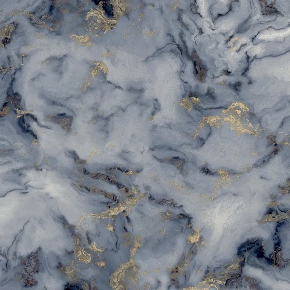 Arthouse Signature 1 Bahia Marble arany-kék márvány mintás papír tapéta – 923000