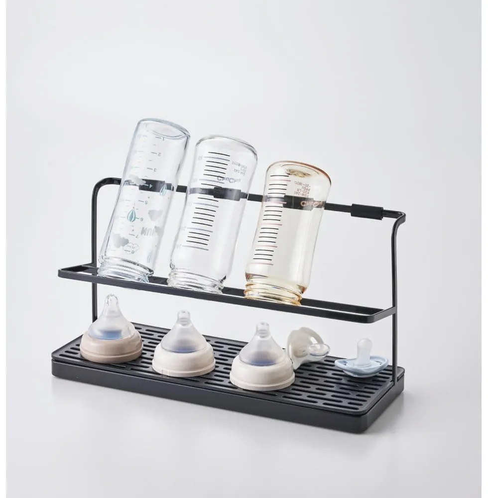 Fekete fém palackszárító Tower – YAMAZAKI