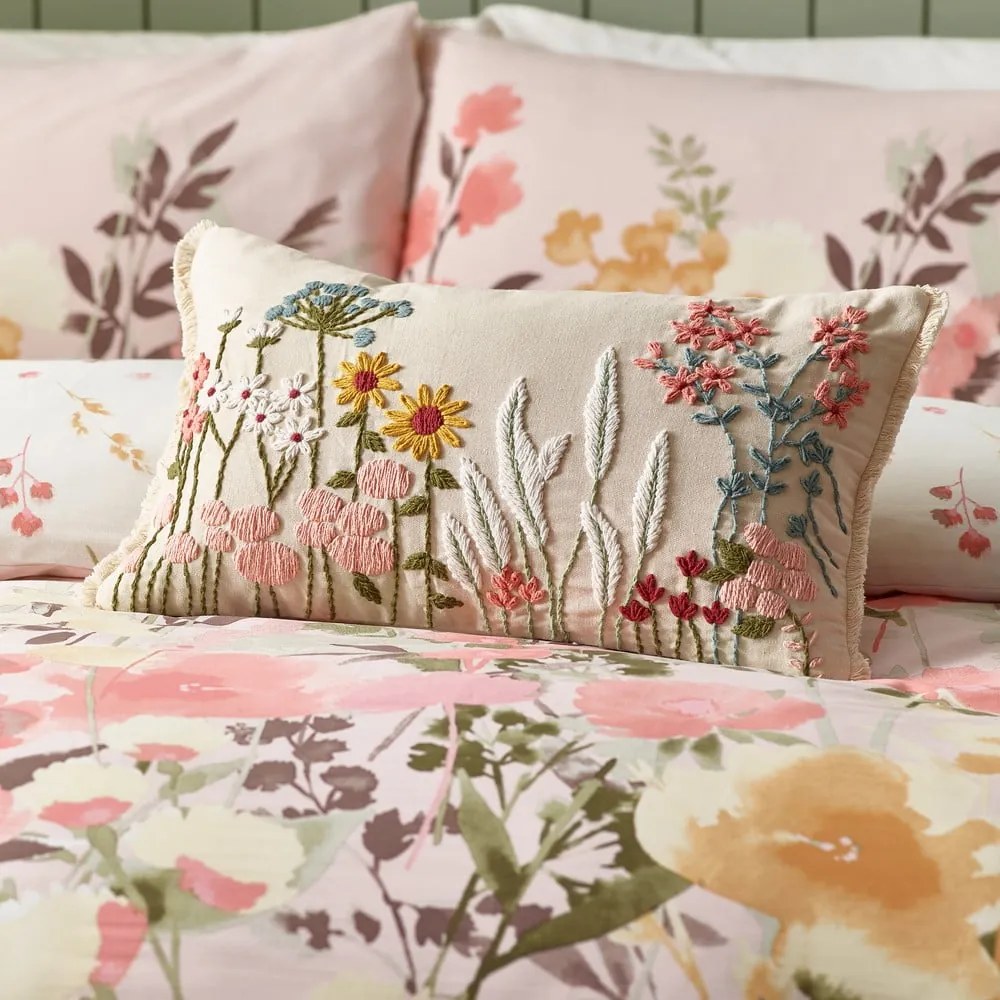 Pamut díszpárna 30x50 cm Countryside Floral – Catherine Lansfield