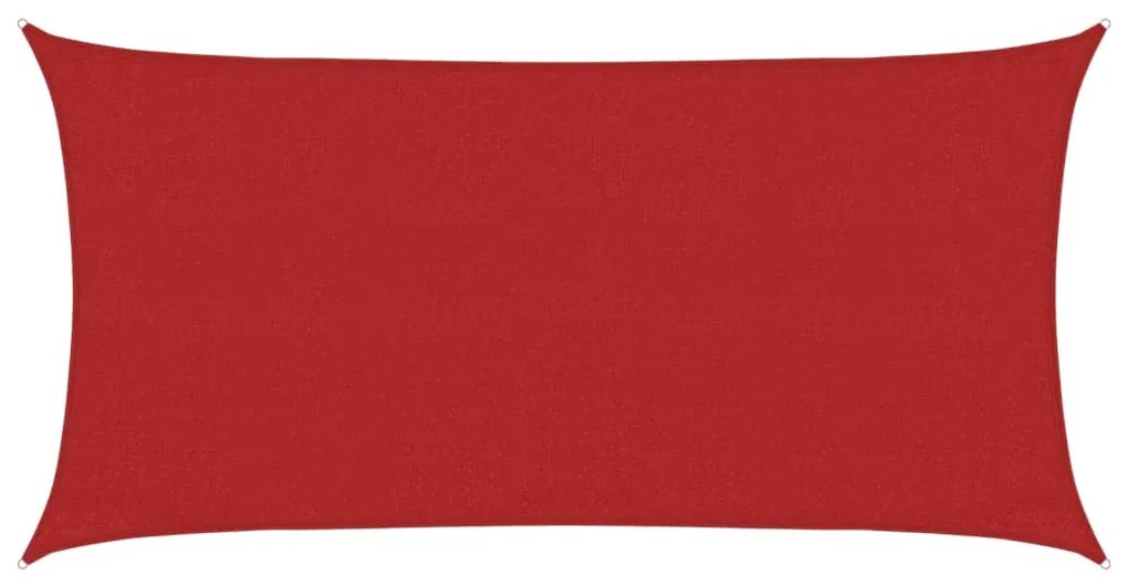 piros HDPE napvitorla 160 g/m² 3 x 6 m