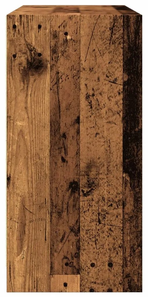 antik fa színű szerelt fa tálalószekrény 102 x 37 x 75,5 cm