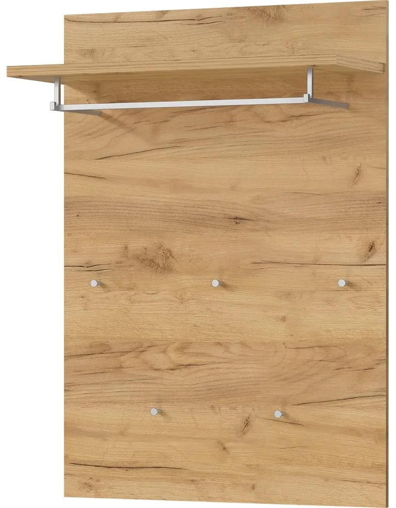 Natúr színű fogas panel tölgyfa dekorral Aledo – Germania