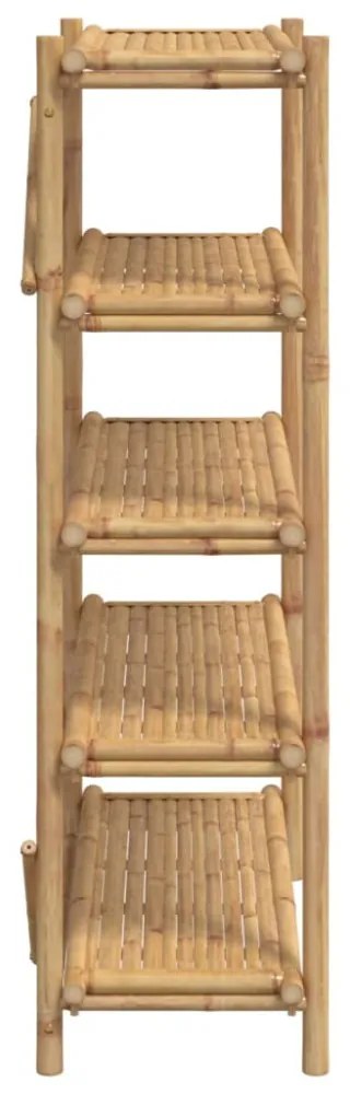 vidaXL 5 szintes bambusz polc 100 x 40 x 150 cm