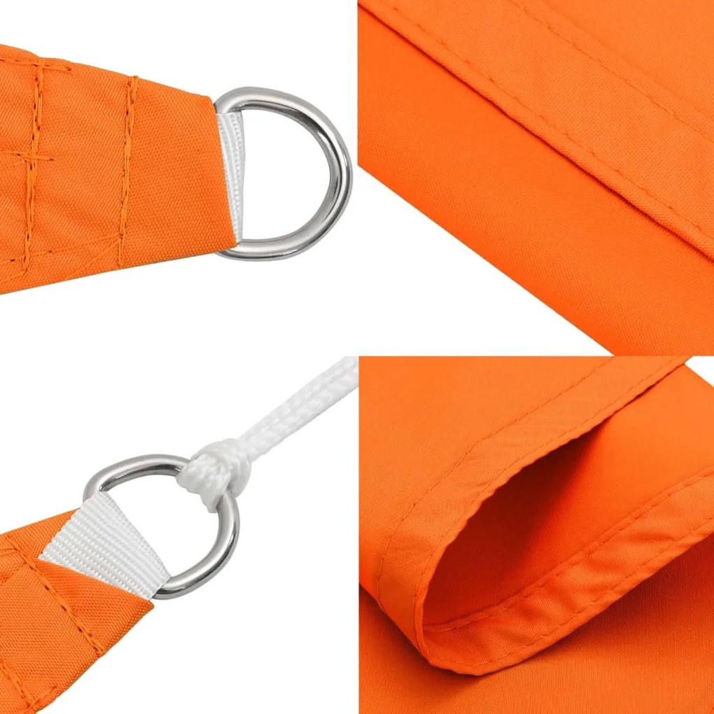 135693 Sunshade Sail Oxford Fabric Square 7x7 m Orange