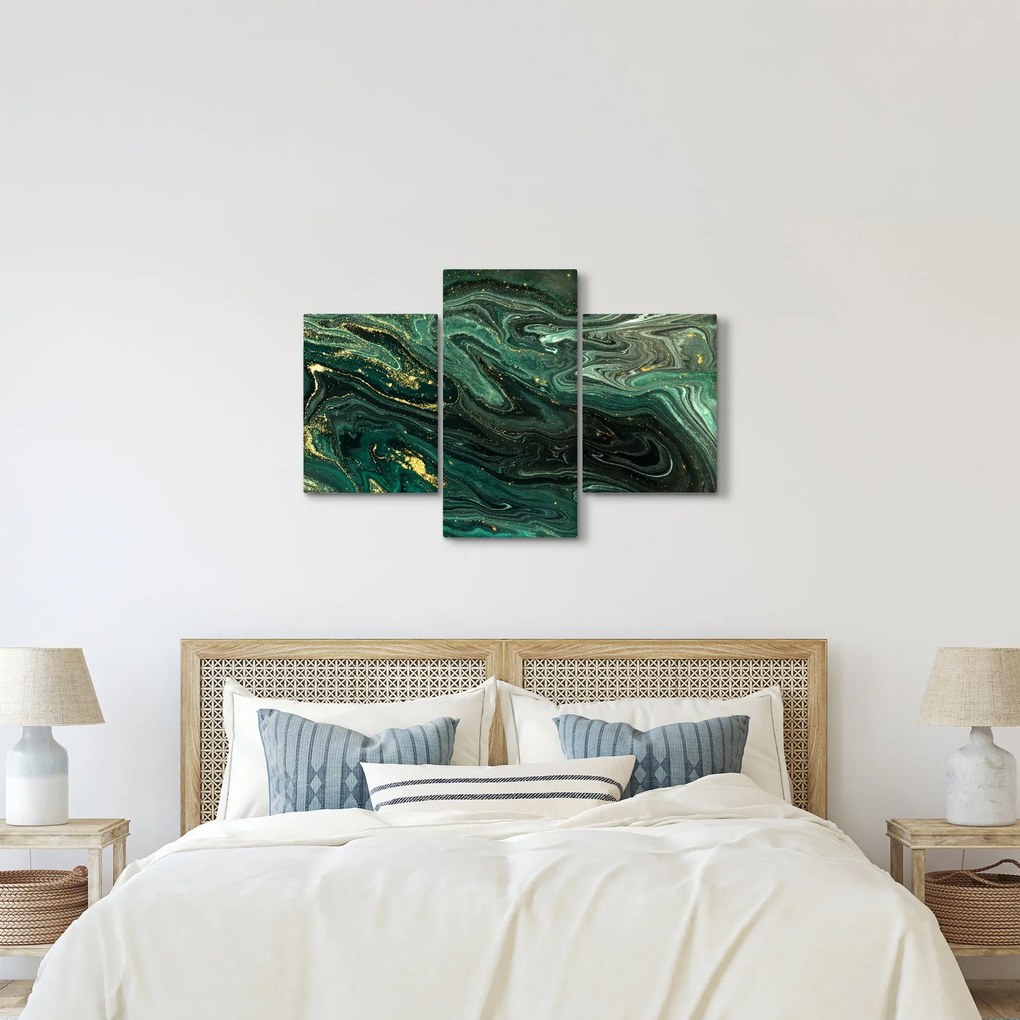 Kép - Zöld márvány (90x60 cm)