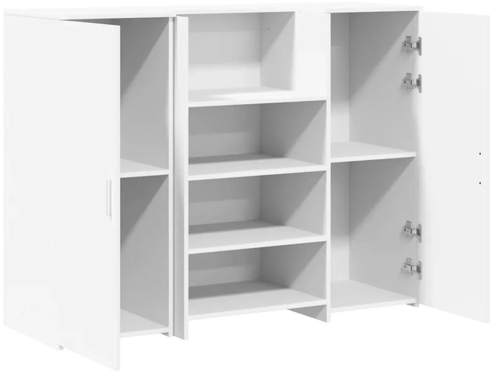 recepciós pult fehér 135x50x103,5 cm szerelt fa
