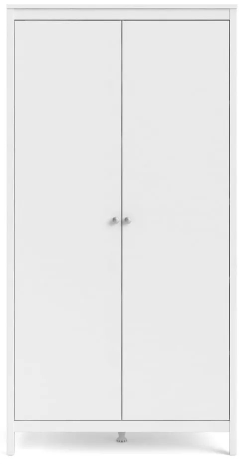 Fehér ruhásszekrény 102x199 cm Madrid – Tvilum