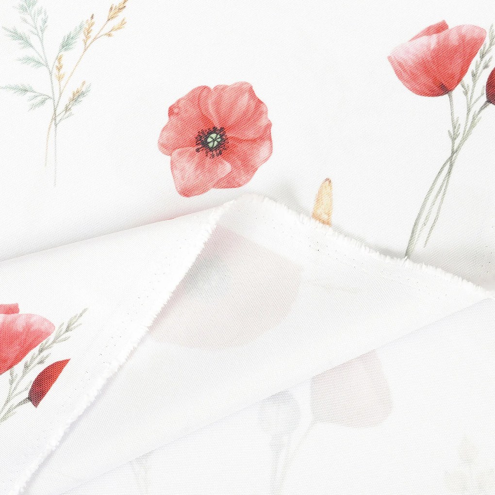 Goldea teflon szövet terítőknek - pipacsok 160 cm