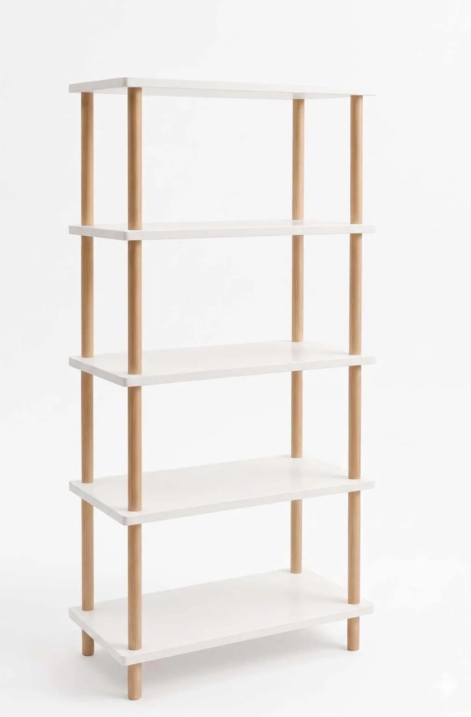 Könyvespolc, fehér, 60 cm