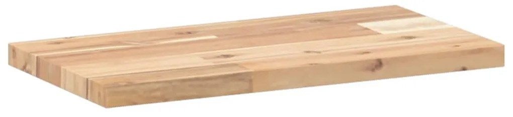 2 db kezeletlen tömör akácfa függőpolc 40 x 20 x 2 cm