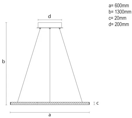 LED dimmelhető csillár kábellel LED/90W/230V 3000-6500K Ø 60 cm + távirányító