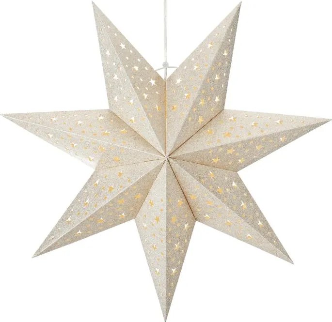 Markslöjd 705610 - BLANK LED karácsonyi dekoráció, LED 0,2 W, 3xAA, átm. 45 cm, arany