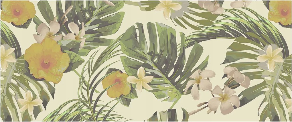 Fotótapéta Flizelin Hálószoba Fal Egzotikus növényvilág 250x104 Ragasztó