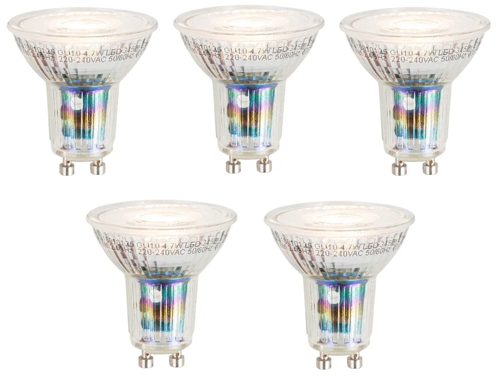 5 darabos Smart GU10 50mm-es dimmelhető LED izzókészlet 4,7W 345 lm 2700-6500K