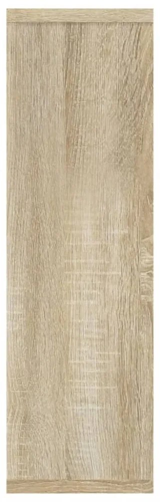 sonoma tölgy szerelt fa fali polc 85 x 16 x 52,5 cm
