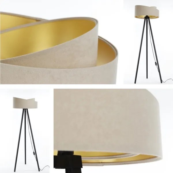 Állólámpa GALAXY 1xE27/60W/230V bézs/wenge