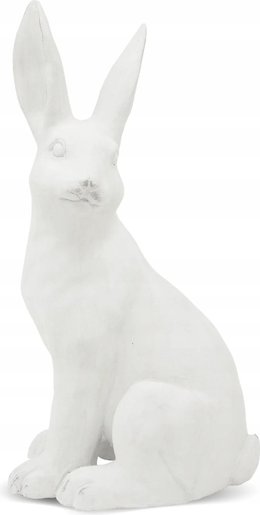 Húsvéti figura nyuszi dekoráció fehér szobor figura