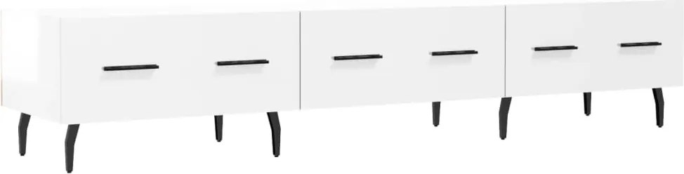 vidaXL fehér magasfényű szerelt fa TV-szekrény 150x36x30 cm