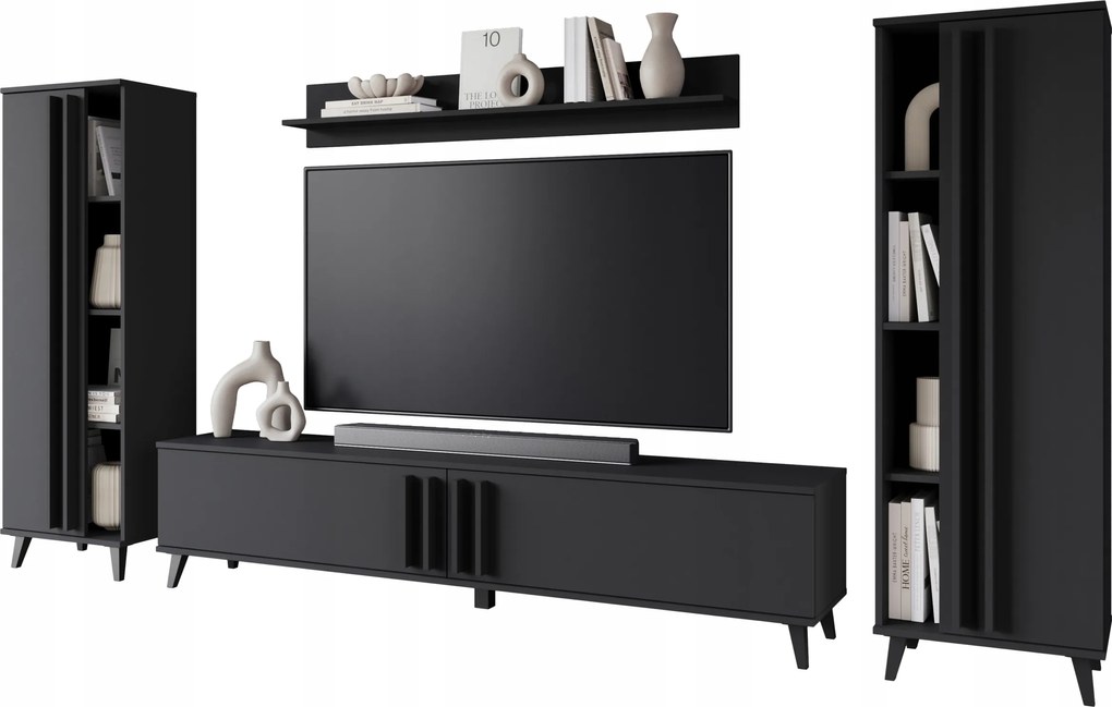 Modern bútor Helsinki I loft stílusú Rtv szekrény polcok panel