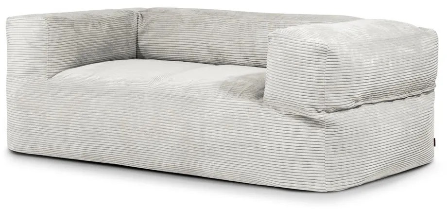 Krémszínű kordbársony babzsákfotel Sofa MooG – SLOWDOWN