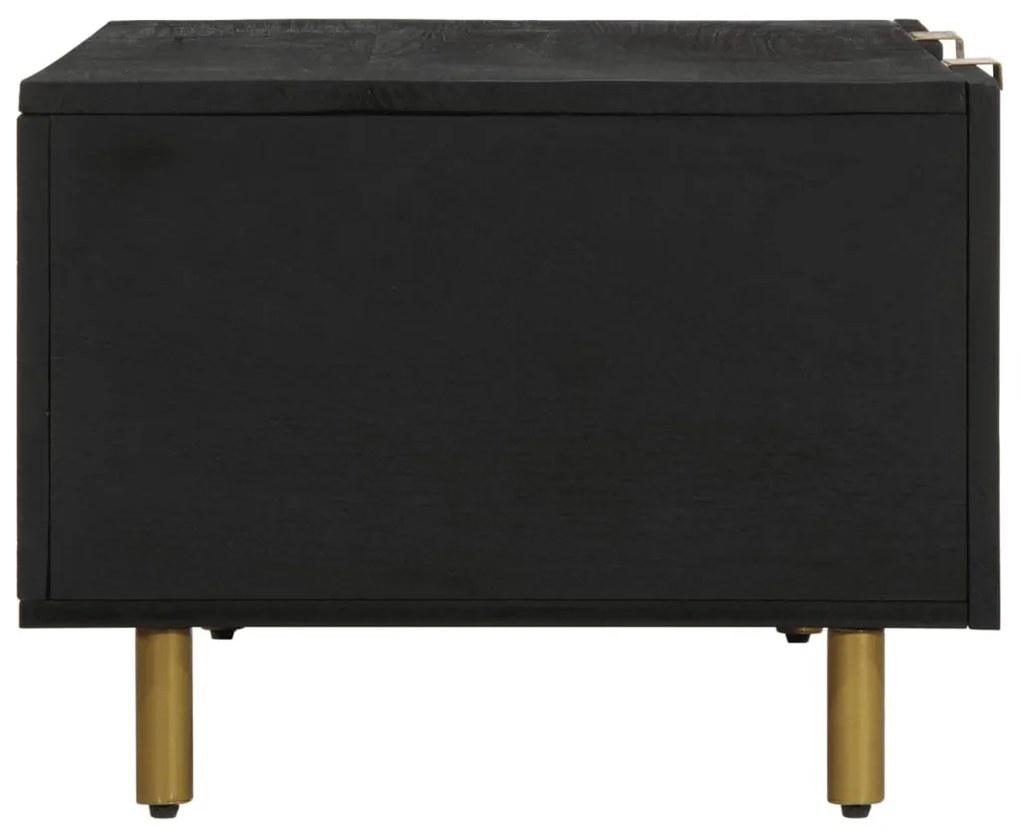 fekete szerelt fa dohányzóasztal 100 x 54 x 40 cm