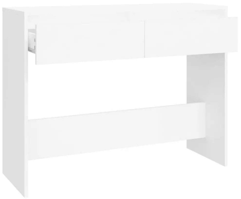 fehér szerelt fa tálalóasztal 100 x 35 x 76,5 cm