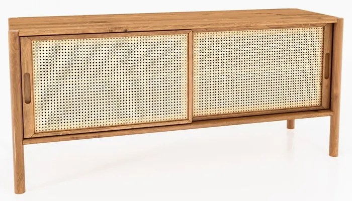 Tölgyfa TV-állvány 142x64 cm Pola - The Beds