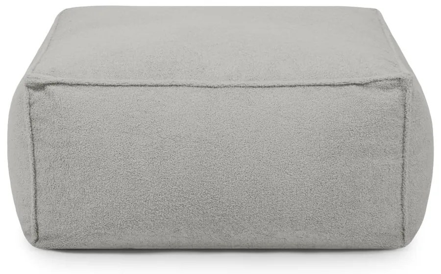 Világosszürke buklé babzsákfotel Mass – SLOWDOWN