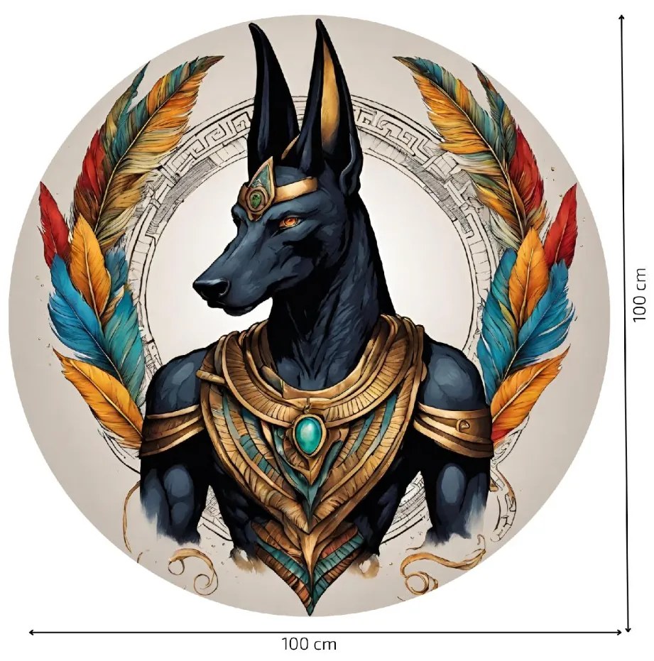 PIPPER. Kör alakú falmatrica "Anubis" Méret: 100cm