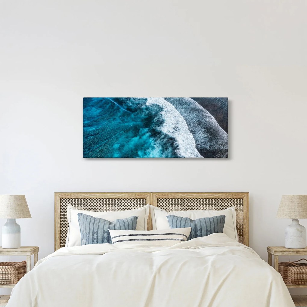 Kép - Hullámok a tengeren (120x50 cm)