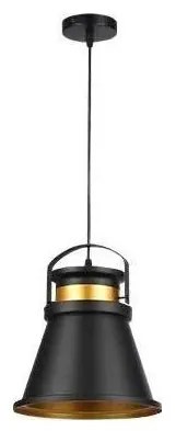 Csillár zsinóron TAO 1xE27/60W/230V átm. 25 cm fekete