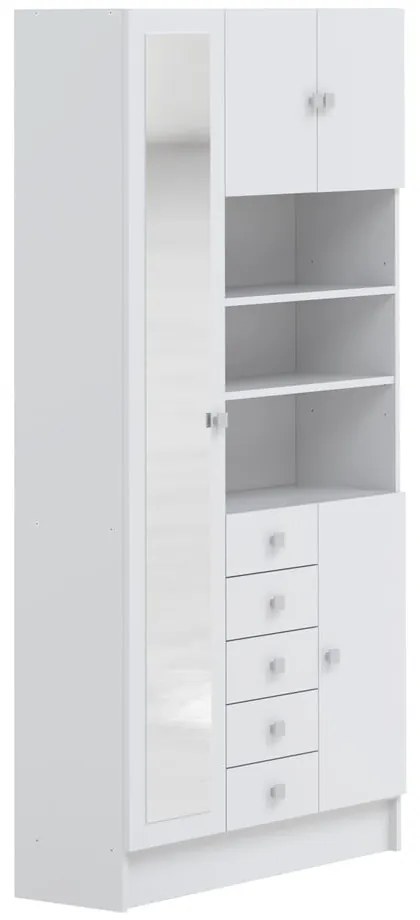 Fehér fürdőszoba szekrény 90x182 cm Combi – TemaHome