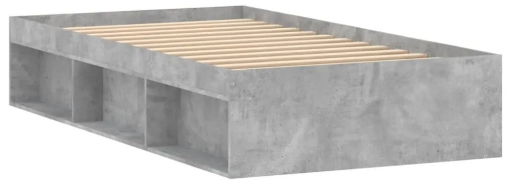 betonszürke ágykeret 90 x 190 cm