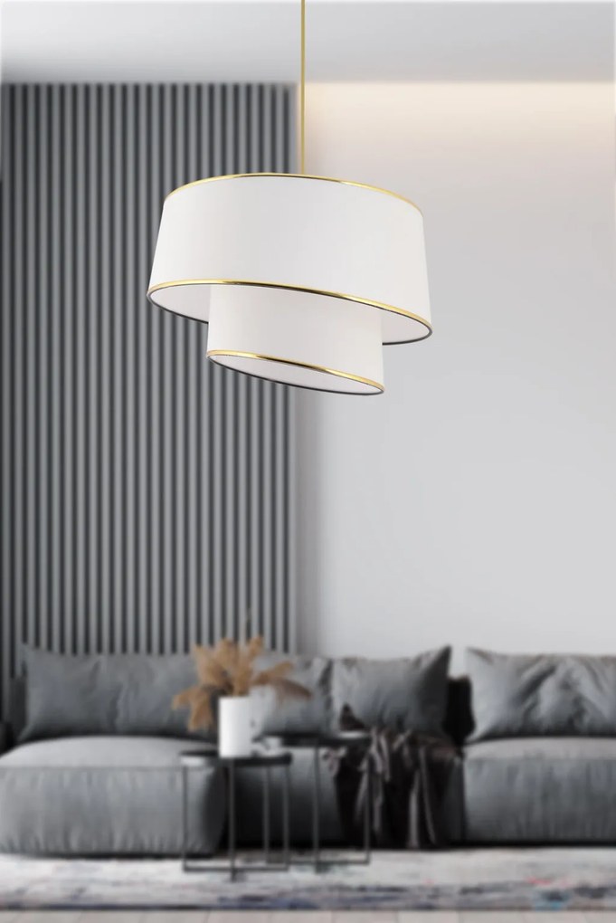 Barette - White, Gold