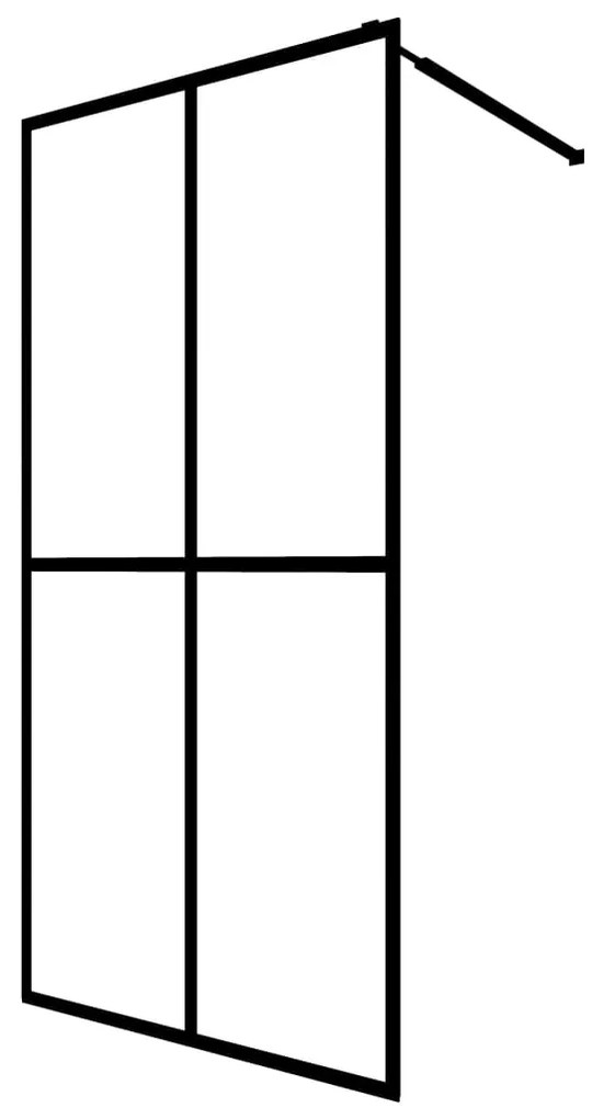 vidaXL homályosított edzett üveg zuhanyfal 80 x 195 cm