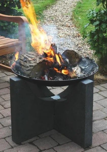 Stone tűzrakó tál gránit állvánnyal 60 cm