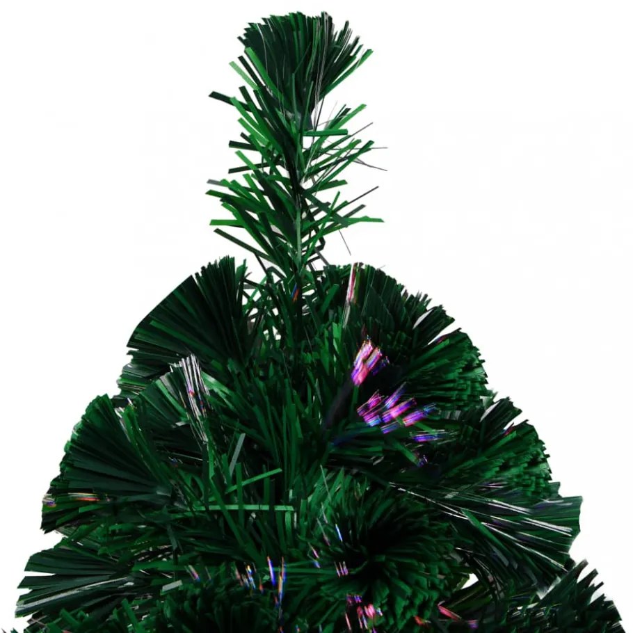 zöld száloptikás műkarácsonyfa állvánnyal 120 cm